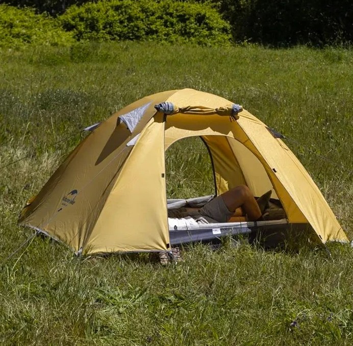 Палатка трехместная Naturehike P-Series NH18Z033-P, 210T/65D, темно-синяя Фото 3